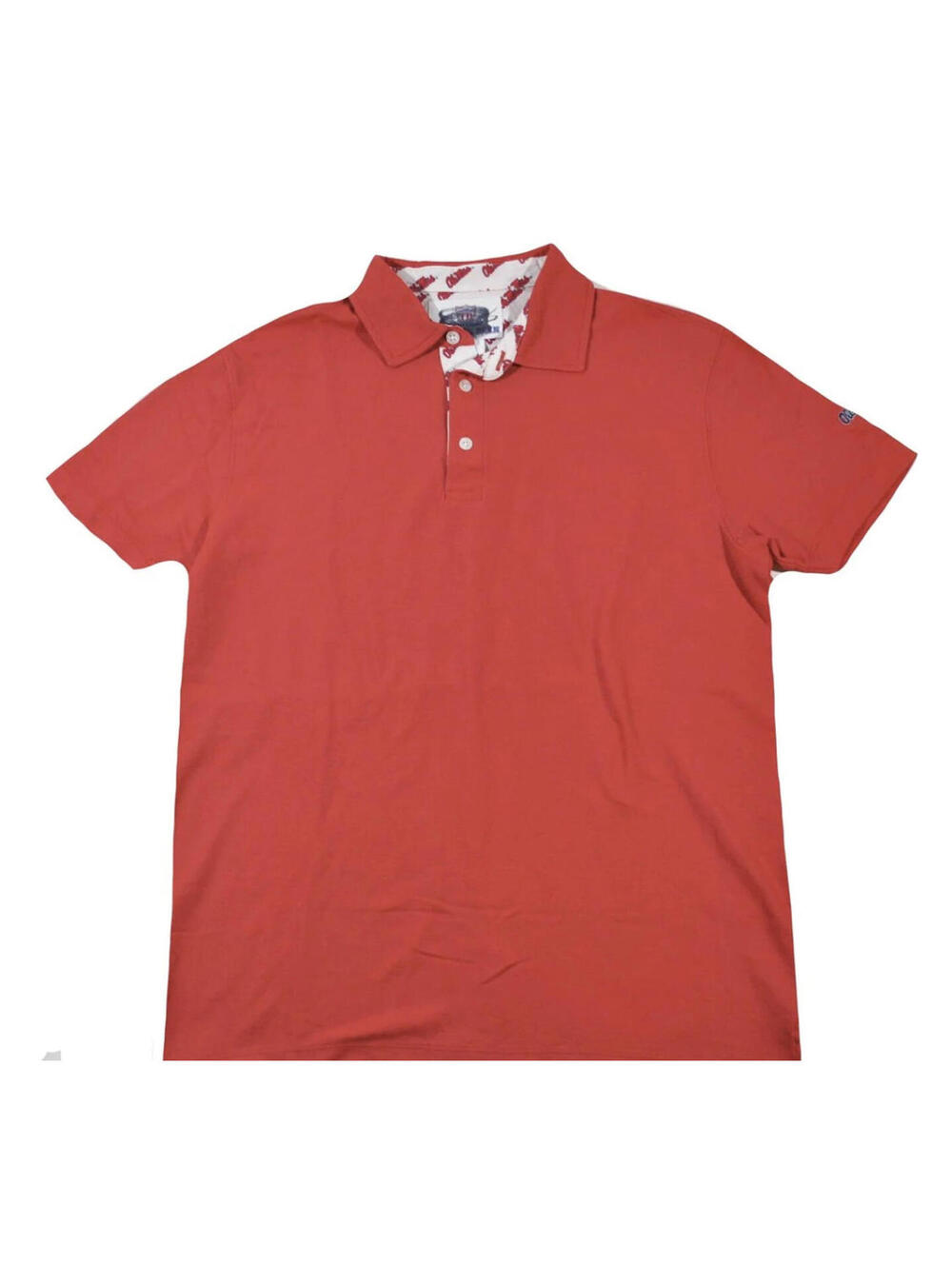 Vintage Ole Miss Rebels NCAA Football Red Polo Size Small